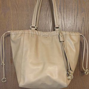 Calvin Klein Beige Tote Handbag